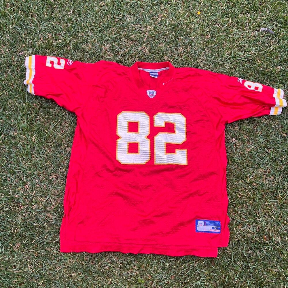 2000s Kansas City Chiefs NFL reebok jersey Hall 82 mens xxl